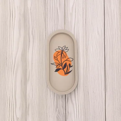 Khay hoa phong cách Boho (Boho Floral Tray)
