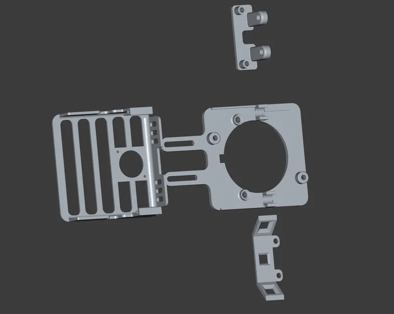 Qidi X-Smart 3: Mount Mellow Fly SHT36v3 + Eddy, kèm mount 3x Neopixel - Image 4