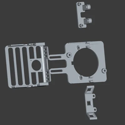 Qidi X-Smart 3: Mount Mellow Fly SHT36v3 + Eddy, kèm mount 3x Neopixel