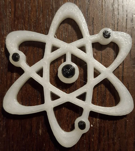 Mặt dây chuyền hình nguyên tử (Atom Pendant) - Mẫu in 3D đẹp mắt - Image 1
