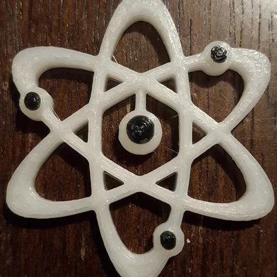 Mặt dây chuyền hình nguyên tử (Atom Pendant) - Mẫu in 3D đẹp mắt
