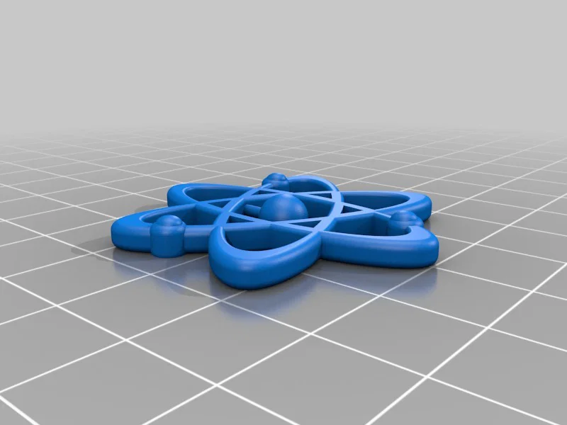 Mặt dây chuyền hình nguyên tử (Atom Pendant) - Mẫu in 3D đẹp mắt - Image 2