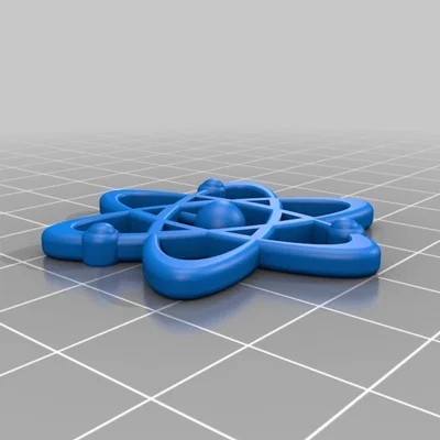 Mặt dây chuyền hình nguyên tử (Atom Pendant) - Mẫu in 3D đẹp mắt