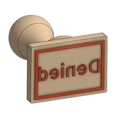 Con dấu Approved & Denied