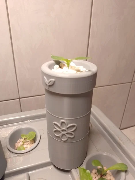 Chậu trồng cây thủy canh Small Kratky thông minh in 3D - Image 1