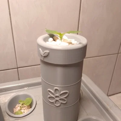 Chậu trồng cây thủy canh Small Kratky thông minh in 3D