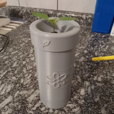 Chậu trồng cây thủy canh Small Kratky thông minh in 3D