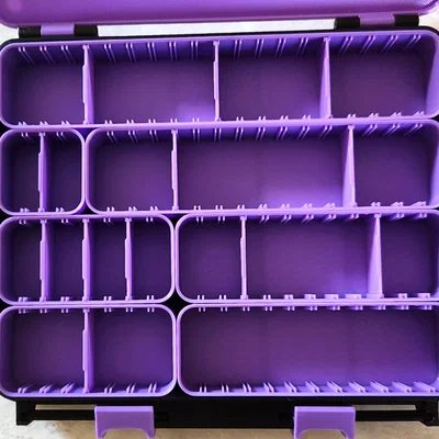 Bộ Khay Chứa Đồ Đa Năng Có Vách Ngăn (Bins with Dividers) In 3D