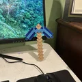 Mô hình Cúp Minecraft (Minecraft Pickaxe) trang trí 3D siêu đẹp - Thumbnail 1