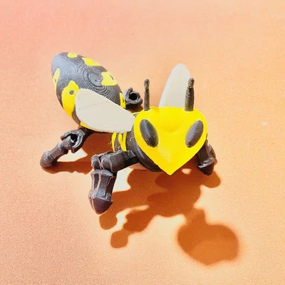 Mô hình ong bắp cày Articulated Wasp in 3D linh hoạt