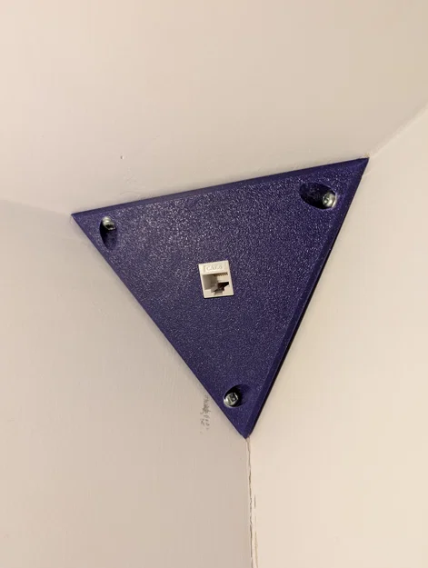 Bát/plate gắn Keystone ở góc tường (Corner Keystone bracket / plate) - Image 1