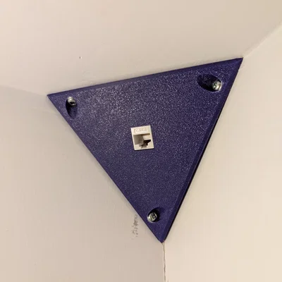 Bát/plate gắn Keystone ở góc tường (Corner Keystone bracket / plate)
