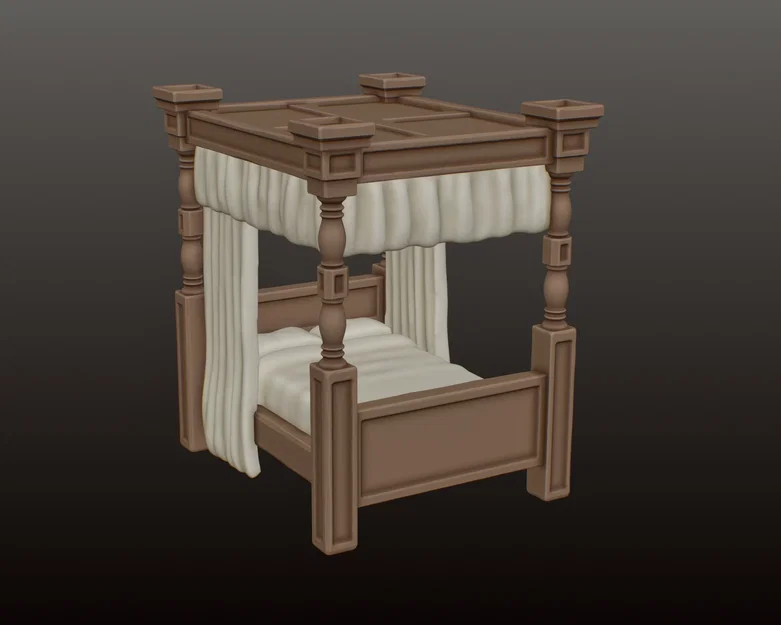 Giường Four Poster - Image 1