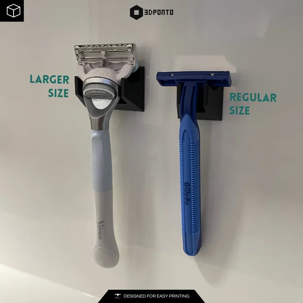 Gillette Razor Wall Holder Lite – Giá treo dao cạo gắn tường tối giản - Image 5