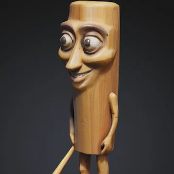 Mô hình 3D meme Tung Tung Sahur hài hước để bàn
