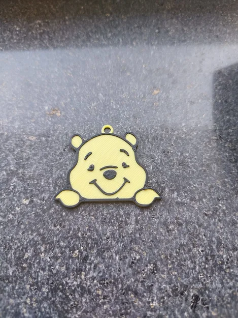 Móc khóa Winnie the Pooh đáng yêu - Mô hình in 3D xinh xắn - Image 1