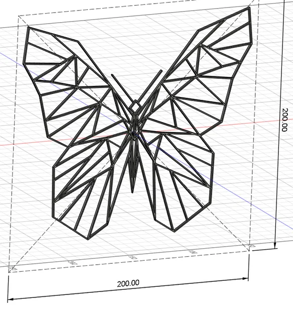 Mẫu trang trí tường hình con bướm phong cách Geometric - Image 3