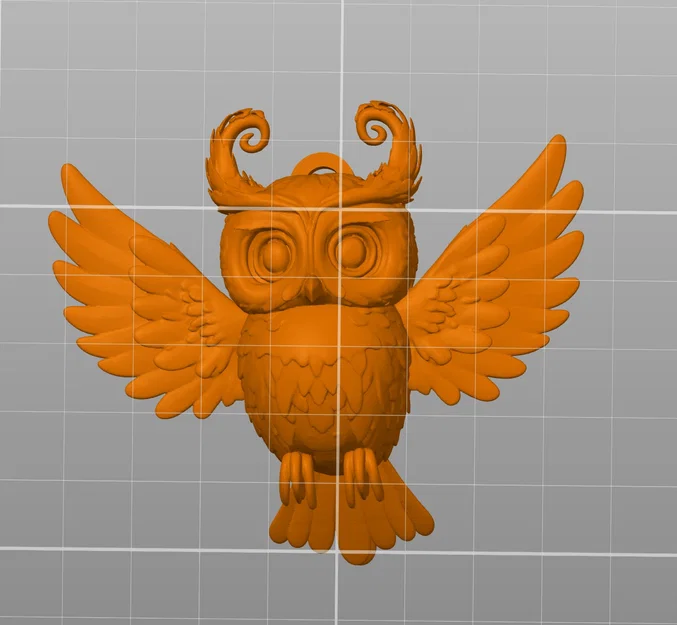 Mặt dây chuyền hình cú mèo 3D (Owl pendant) độc đáo - Image 1