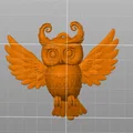 Mặt dây chuyền hình cú mèo 3D (Owl pendant) độc đáo - Thumbnail 1