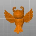 Mặt dây chuyền hình cú mèo 3D (Owl pendant) độc đáo - Thumbnail 2