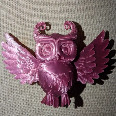 Mặt dây chuyền hình cú mèo 3D (Owl pendant) độc đáo