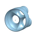 Adapter ống hút bụi 3 nhánh: 6 inch ra ba 2.5 inch - Thumbnail 1