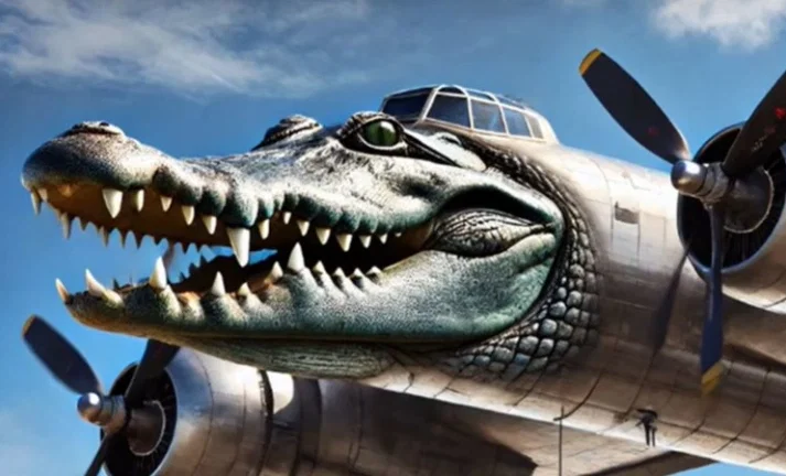 Mô hình 3D máy bay cá sấu Bombardiro Crocodilo độc đáo - Image 1