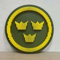 Swedish Air Force Layered – Logo 3 vương miện dạng layered - Thumbnail 2