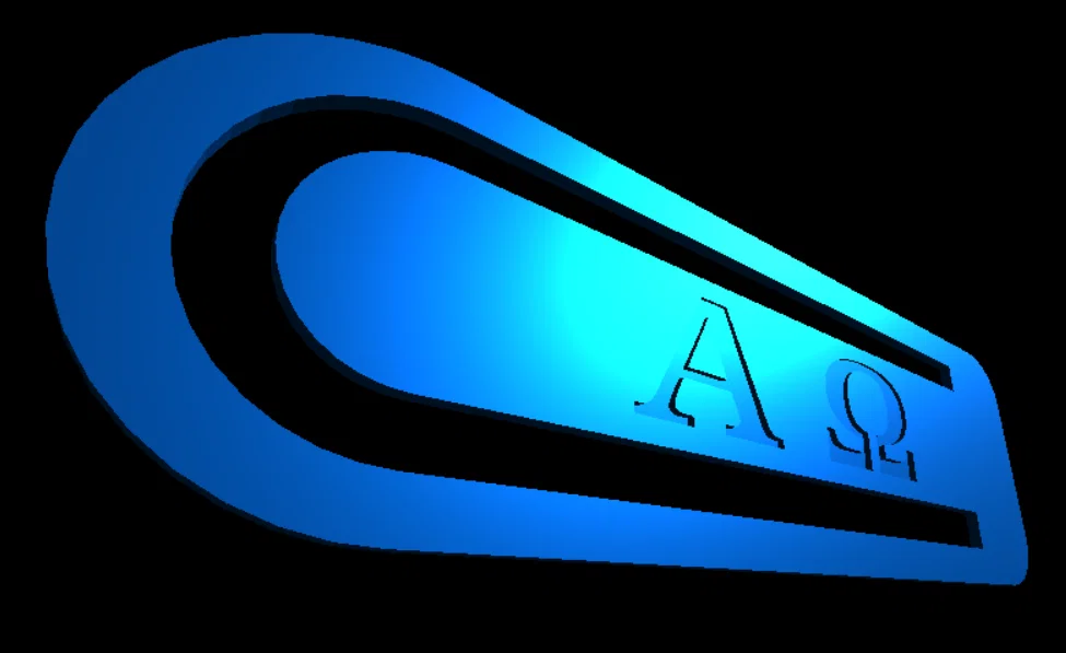 Kẹp sách Alpha và Omega in 3D - Thiết kế tinh tế cho tín đồ sách - Image 2