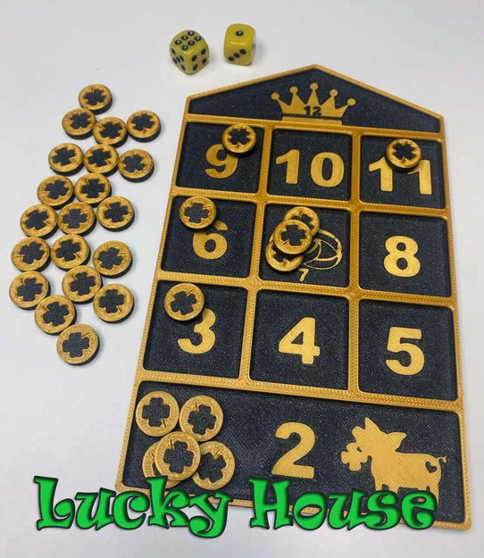 Trò LUCKY HOUSE (Glückshaus Würfelspiel) - Game Xúc Xắc - Image 1