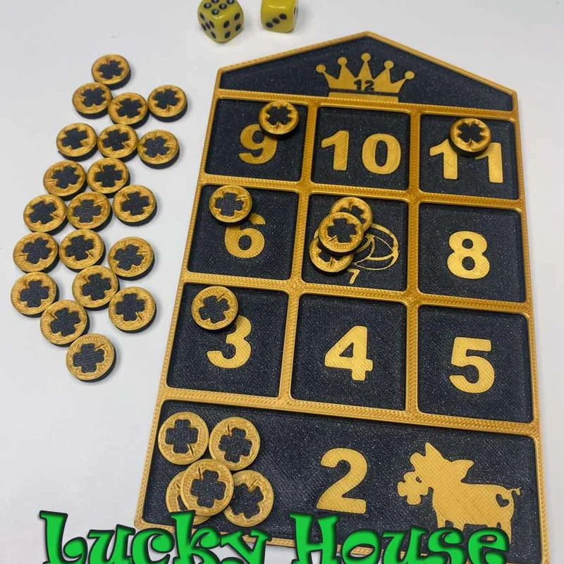 Trò LUCKY HOUSE (Glückshaus Würfelspiel) - Game Xúc Xắc