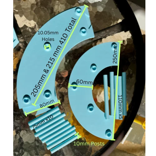 Kệ trưng bày nửa hình tròn 3 tầng (Display Stand Half Circles) - Image 3