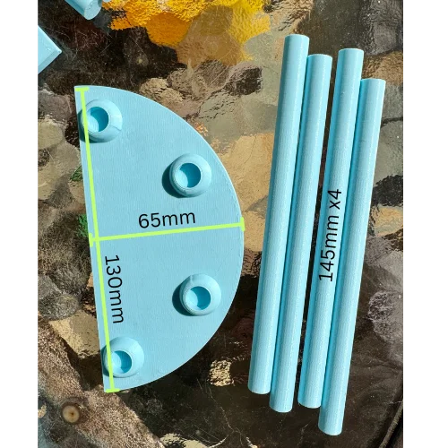 Kệ trưng bày nửa hình tròn 3 tầng (Display Stand Half Circles) - Image 4