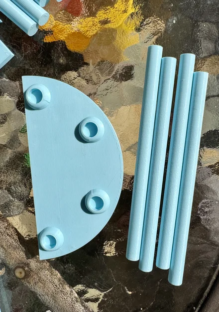 Kệ trưng bày nửa hình tròn 3 tầng (Display Stand Half Circles) - Image 6