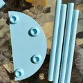 Kệ trưng bày nửa hình tròn 3 tầng (Display Stand Half Circles) - Thumbnail 6
