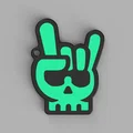 Móc khóa đầu lâu Skull Keychain v.2 in 3D cực ngầu - Thumbnail 1
