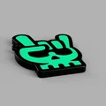 Móc khóa đầu lâu Skull Keychain v.2 in 3D cực ngầu - Thumbnail 2