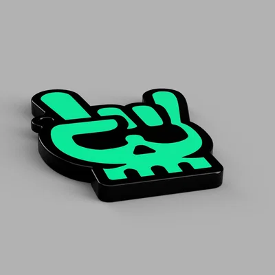 Móc khóa đầu lâu Skull Keychain v.2 in 3D cực ngầu