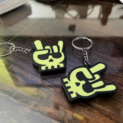 Móc khóa đầu lâu Skull Keychain v.2 in 3D cực ngầu
