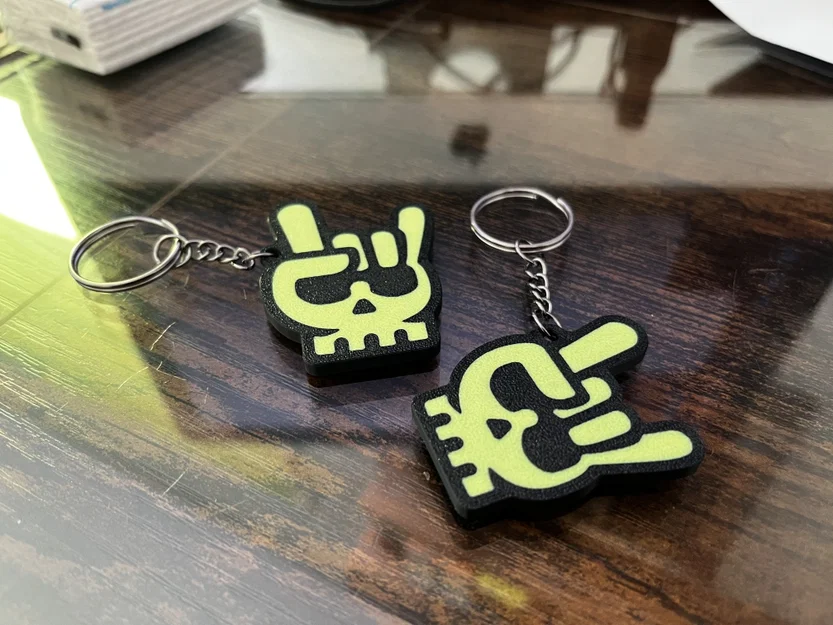Móc khóa đầu lâu Skull Keychain v.2 in 3D cực ngầu - Image 6