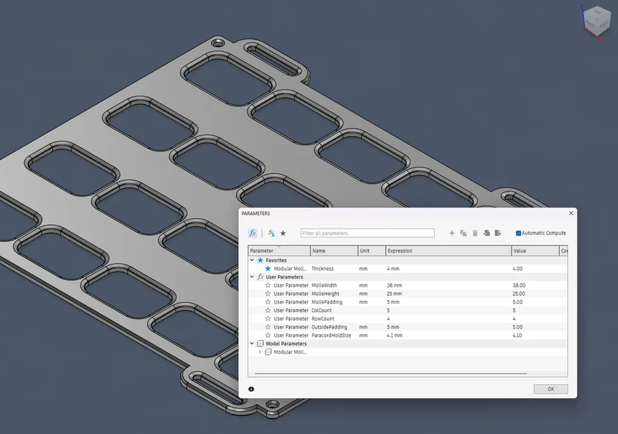 Parametric Molle Panel (Tấm MOLLE tham số tuỳ biến) - Image 6