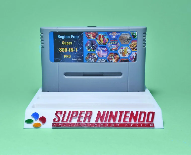 Organizador 5 juegos SNES – Khay/giá đựng 5 băng SNES - Image 1
