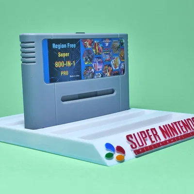 Organizador 5 juegos SNES – Khay/giá đựng 5 băng SNES