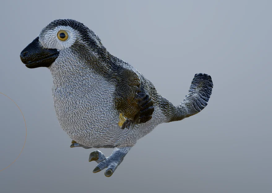 Mô hình 3D Utahraptor con - Utahraptor Chick cực dễ thương - Image 1
