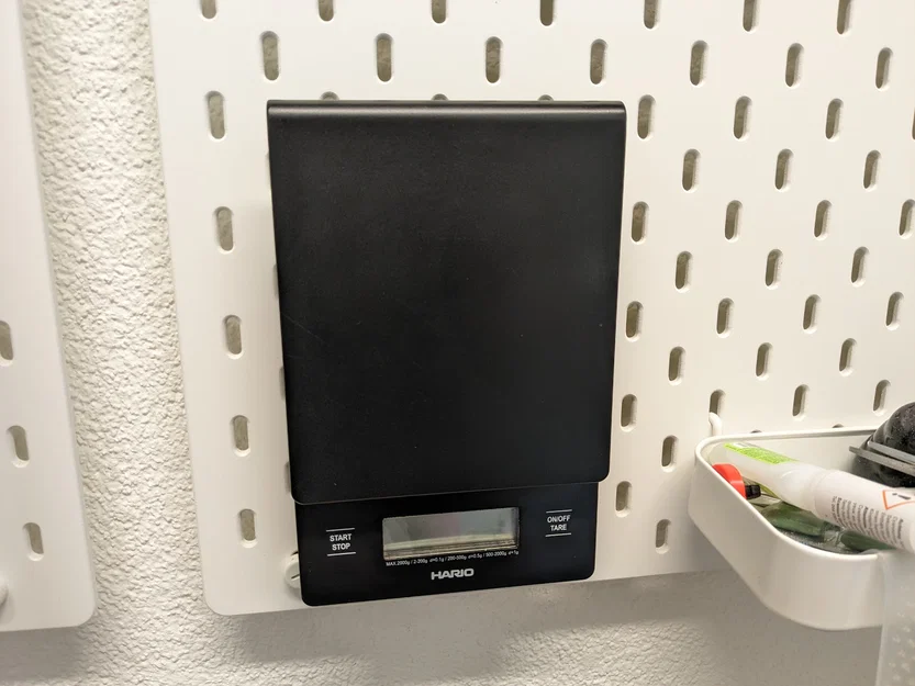Móc treo cân Hario V60 Drip Scale cho pegboard IKEA SKÅDIS (Skadis) - Image 2