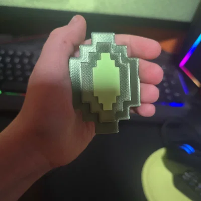 Mô hình Ngọc lục bảo Minecraft (Minecraft Emerald) in 3D chi tiết