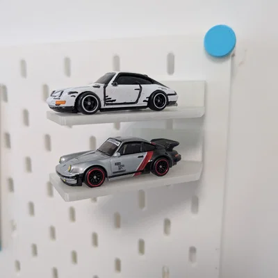 Giá đỡ trưng bày xe mô hình Hot Wheels cho bảng Ikea Skadis