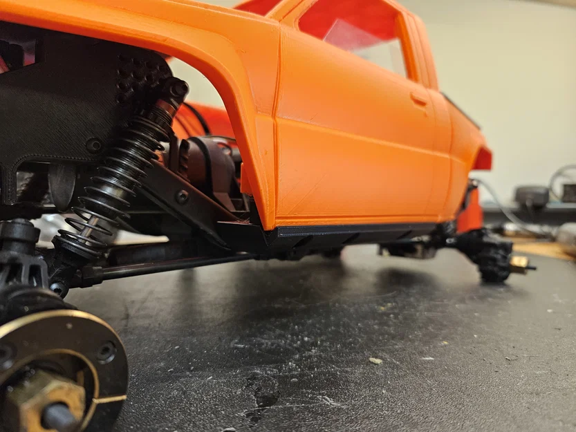 Sliders Traxxas TRX4 kèm bodymount & phụ kiện cho pinched Toyota crawler body - Image 1