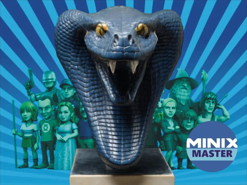 Mô hình tượng rắn hổ mang (Cobra Bust) in 3D sắc nét độc đáo - Image 1