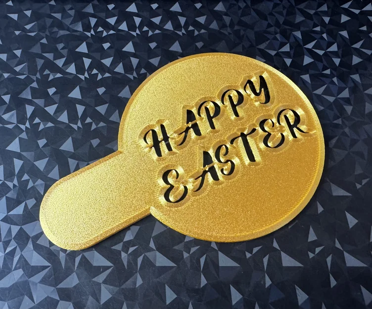 Khuôn in 3D trang trí cà phê Happy Easter độc đáo - Image 1